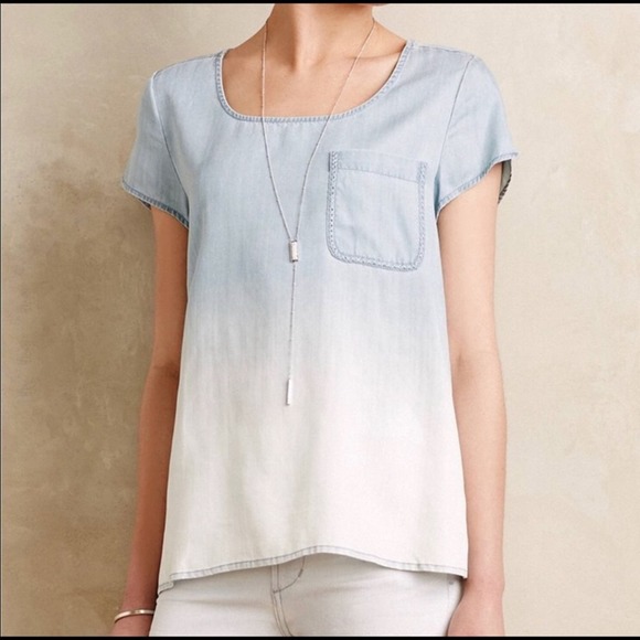 Anthropologie holding horses dusty ombré top XS - Picture 2 of 8